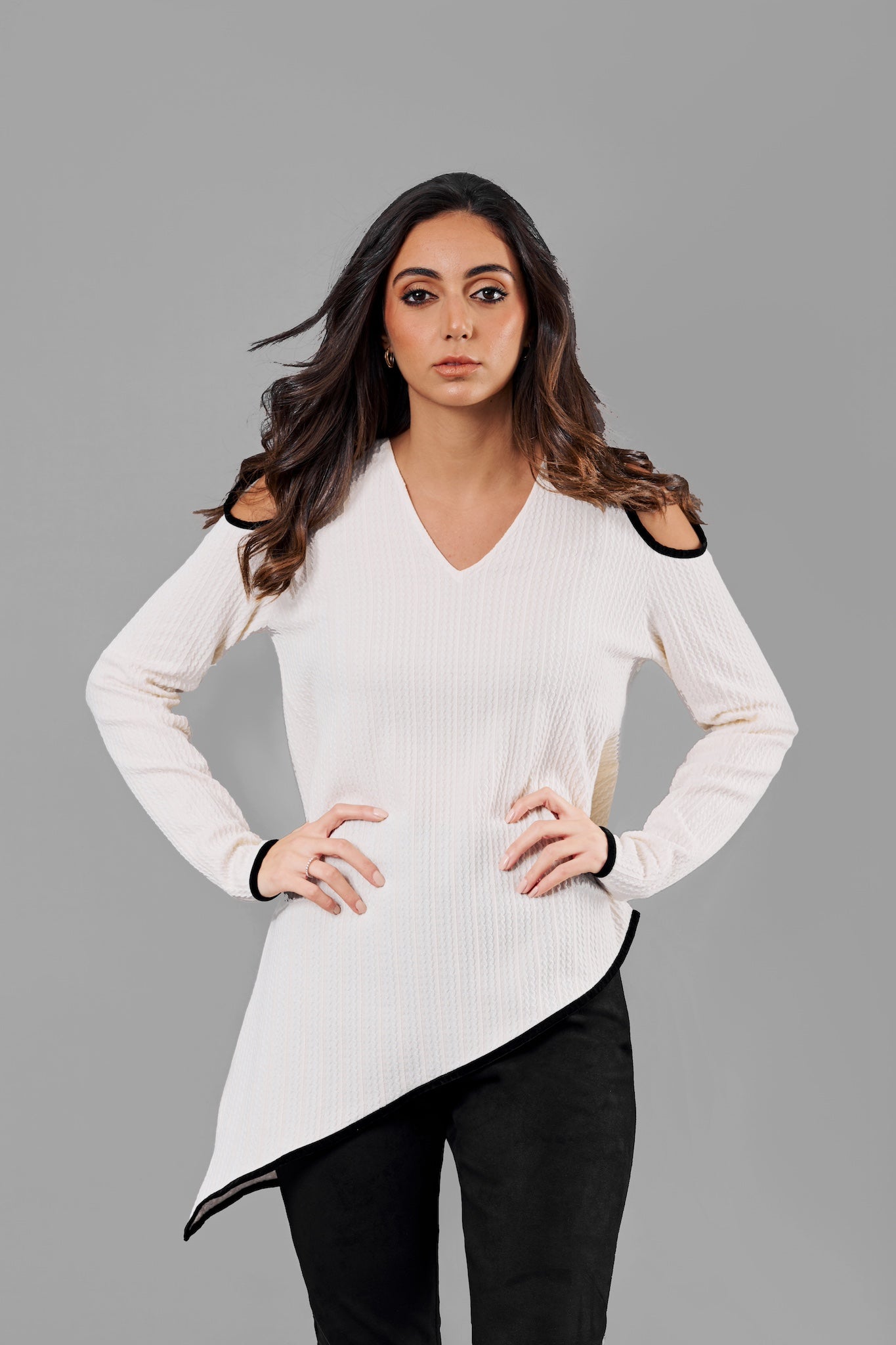 Alina Asymmetric Sweater