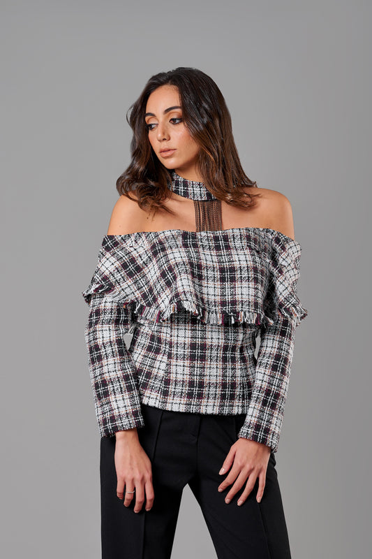 Sophia Tweed Top